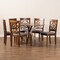 Baxton Studio Sadie Modern and Contemporary Grey Fabric and Walnut Brown Finished Wood 7-Piece Dining Set 176-10543-10893-Zoro - alternate 3